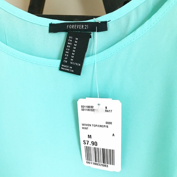 Mint Crop Top - Picture 2 of 2